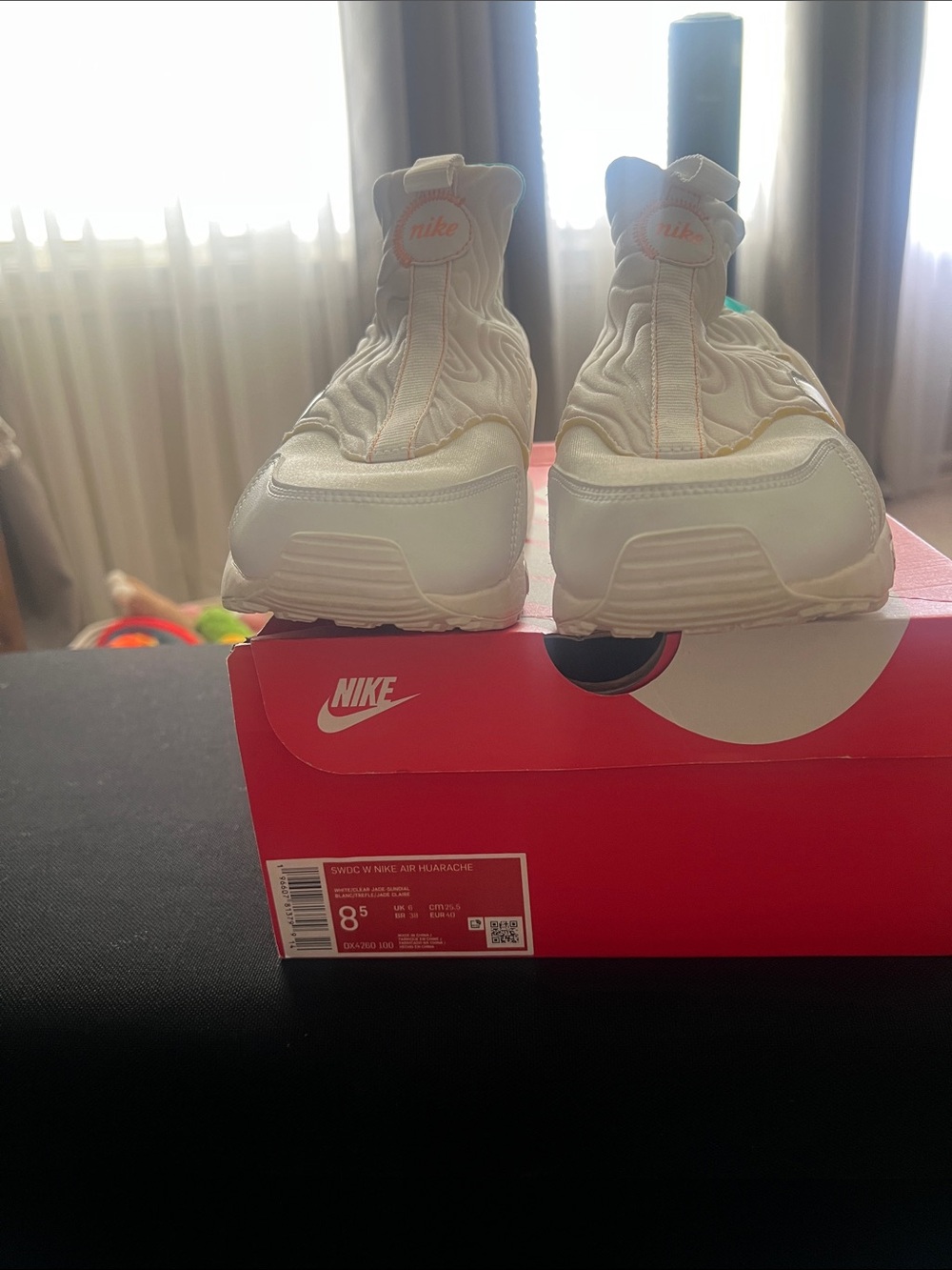 Nike Kids Cream/White Slip-On Athletic Sneakers